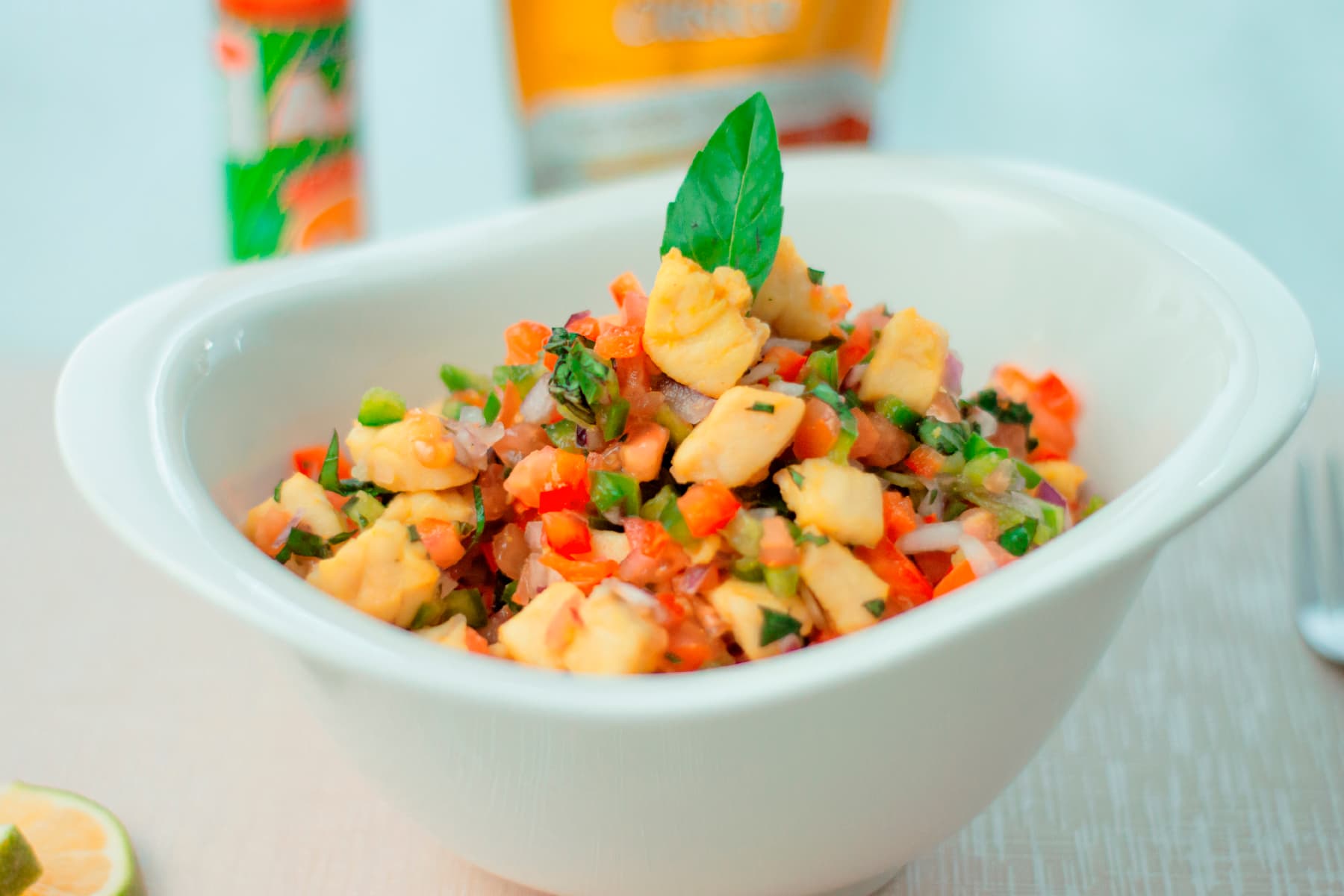 Salpicón de Pescado con Albahaca