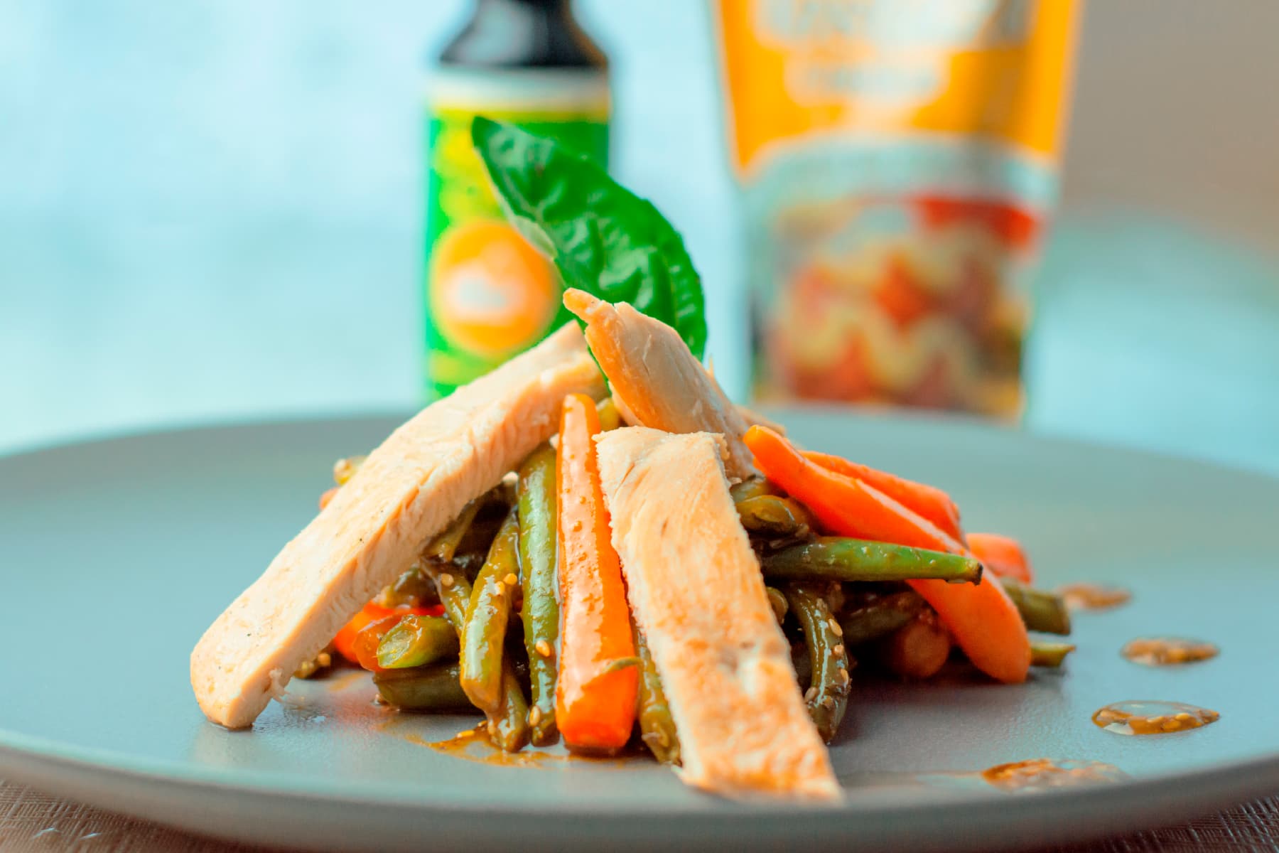 Pechuga de pollo con verduras